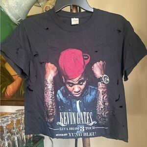 Gildan Black Kevin Gates Tour Graphic Tee